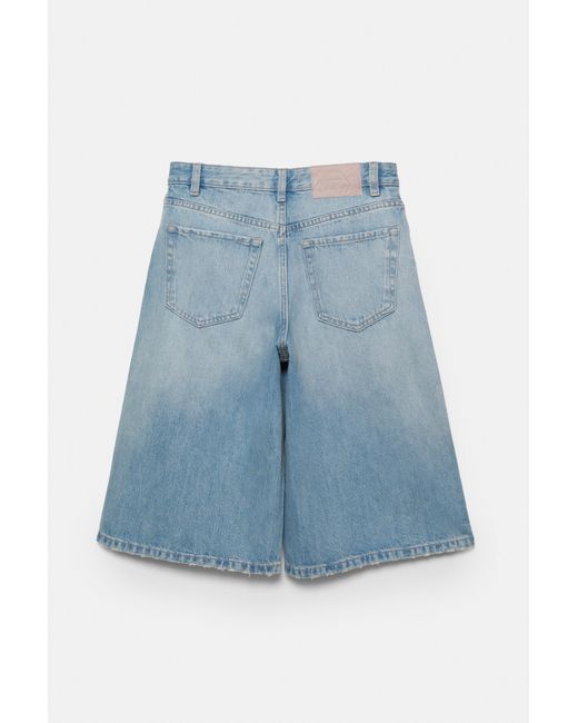 Jorts En Denim Taille Basse Pull&Bear en coloris Blue
