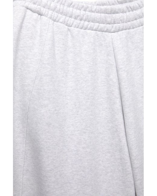 Pull&Bear White Barrel Fit Tracksuit Trousers