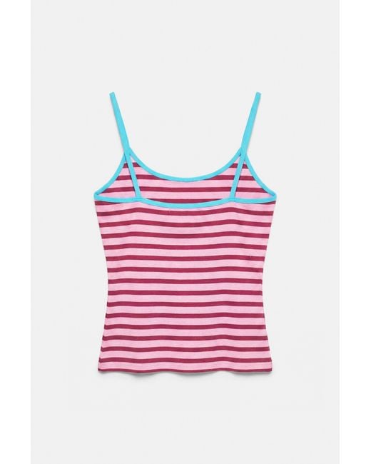Pull&Bear Red Thin Strap Top