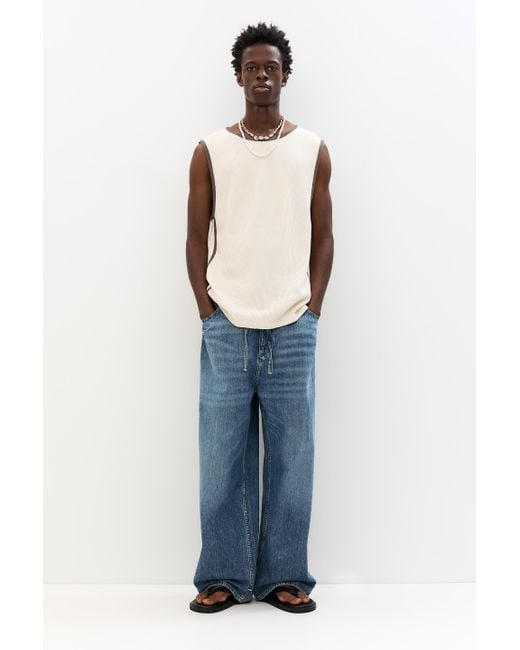 Pull&Bear Ärmelloses Shirt in Blue für Herren