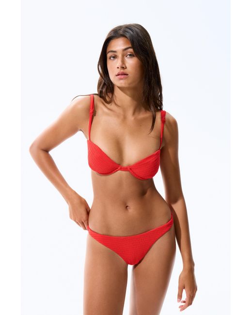 Pull&Bear Textured Bikini Bottoms