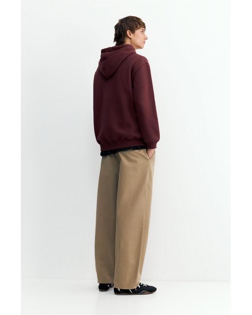 Pull&Bear Basic Sweater Met Capuchon in het Red voor heren