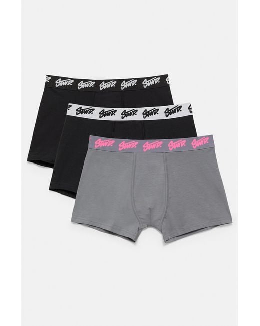 Pull&Bear Multicolor 3-Pack Of Boxers for men