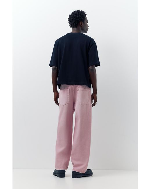Pull&Bear Blue Baggy Jeans for men
