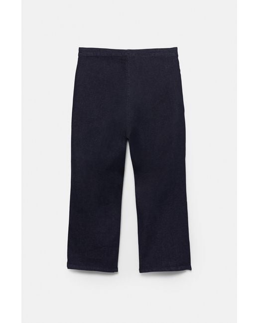 Pull&Bear Blue Seamless Capris Jeans