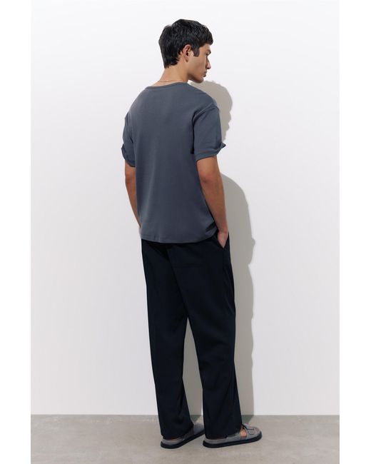 Pantalon Tailoring Large Pull&Bear pour homme en coloris Black