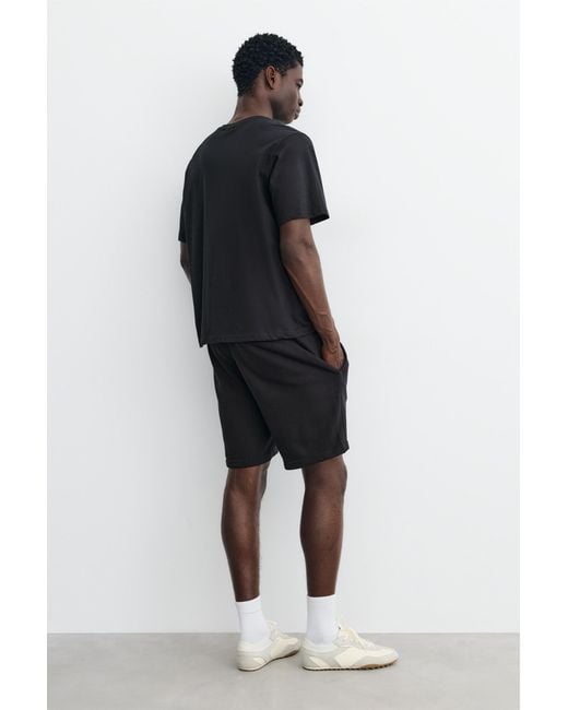 Pull&Bear Blue Pack Of Bermuda Jogger Shorts And T-Shirt for men