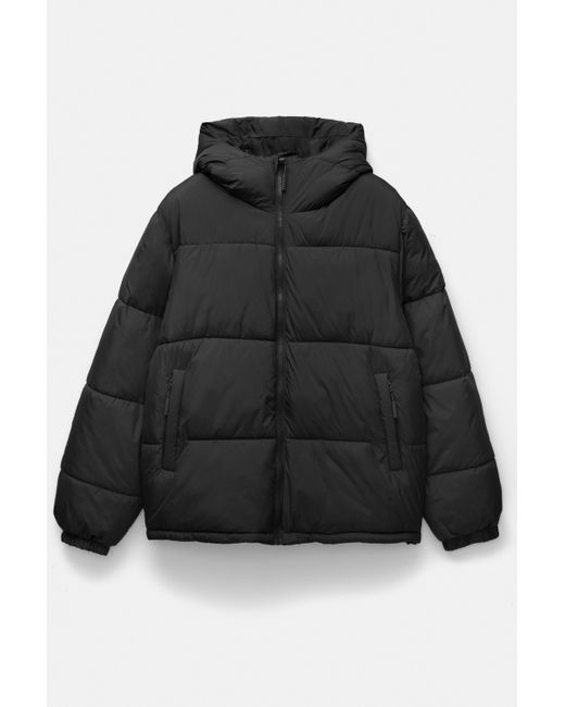 Doudoune À Capuche Pull&Bear pour homme en coloris Black