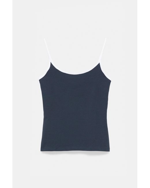 Pull&Bear Blue Strappy Top