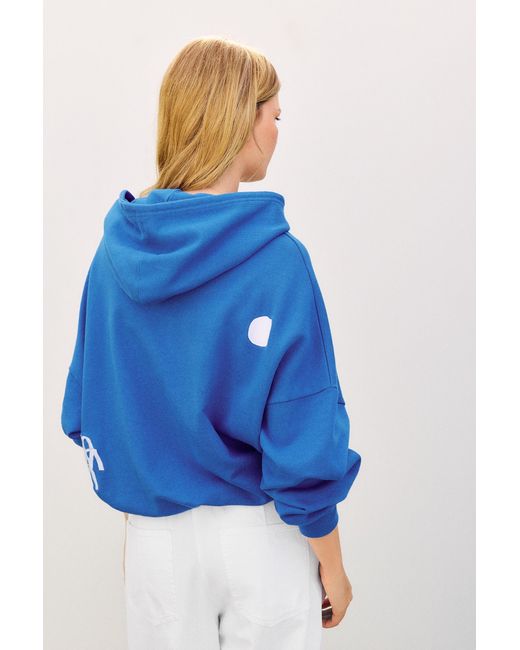 Pull&Bear Hoodie La Toja in het Blue