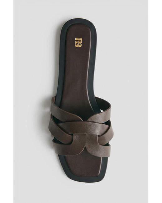 Pull&Bear Pink Flat Strap Sandals