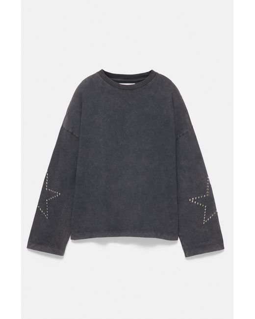 Pull&Bear Blue Oversize Star T-Shirt