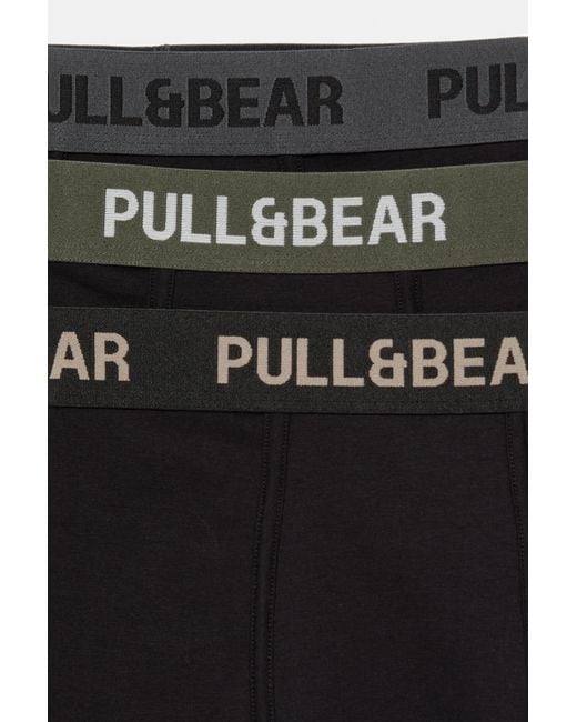 Lot De 3 Boxers Pull&Bear pour homme en coloris Black