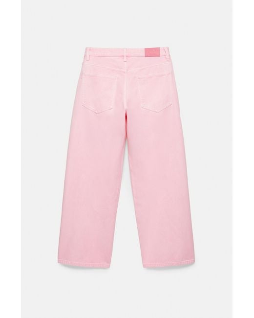 Pull&Bear Barrel Jeans in het Pink