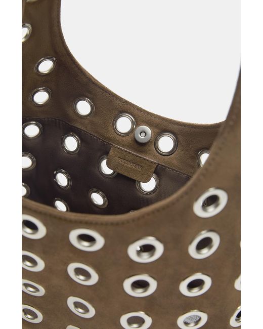 Pull&Bear Blue Studded Shoulder Bag