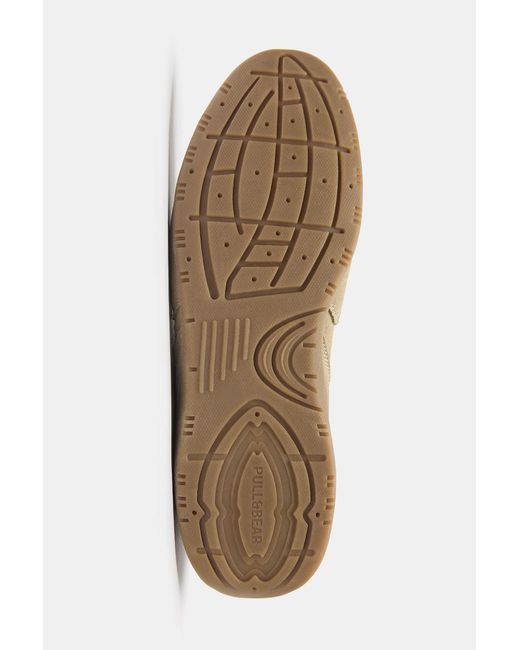 Pull&Bear Multicolor Leather Split Suede Trainers for men