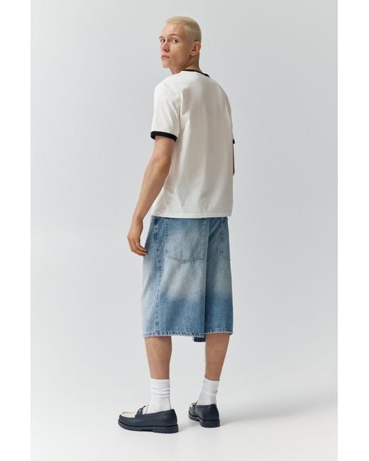Pull&Bear Gray Short Sleeve T-Shirt With Graphic And Rib Trim for men