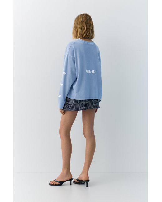 Pull&Bear Blue Blink 182 T-Shirt