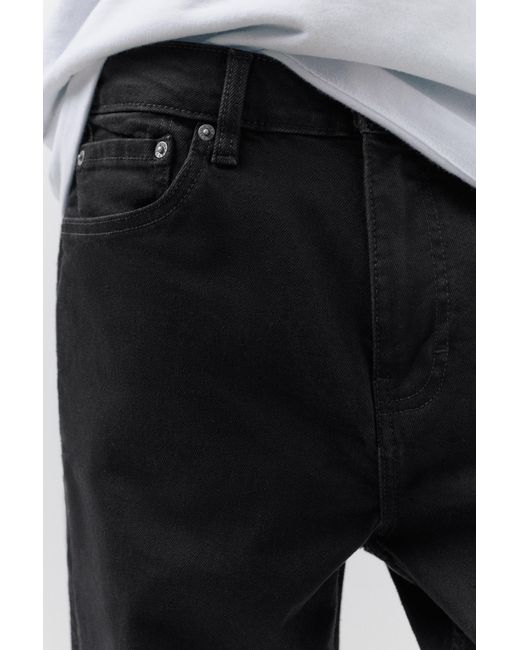 Pull&Bear Black Slim Fit Jeans for men