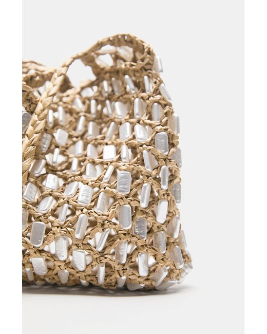 Pull&Bear Brown Embellished Shoulder Bag