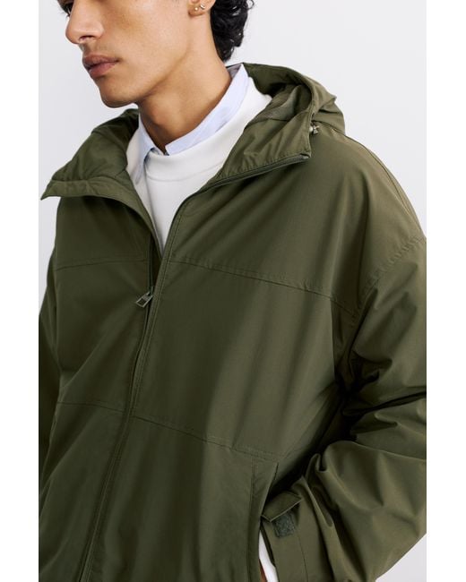 Pull&Bear Lichte Regenjas Met Capuchon in het Green voor heren