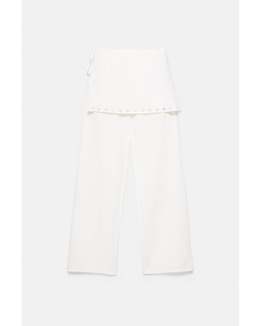 Pantalon Fluide Paréo Pull&Bear en coloris Green
