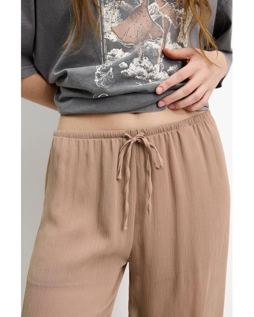 Pull&Bear Multicolor Fließende Halbtransparente Hose