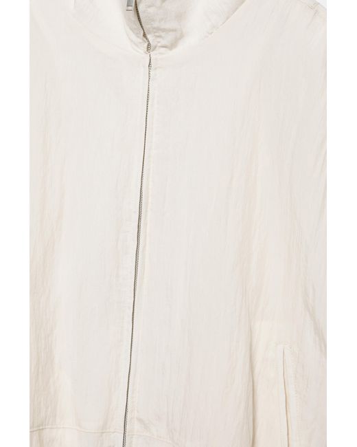 Pull&Bear White Balloon Jacket With A High Neck