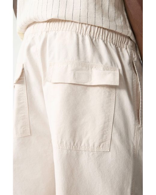 Pull&Bear Jogger Mit Strukturmuster in Natural für Herren