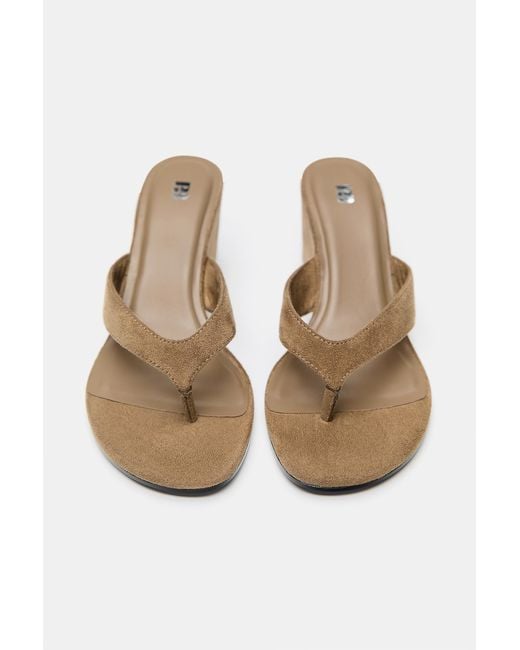 Pull&Bear White Wedge Sandals