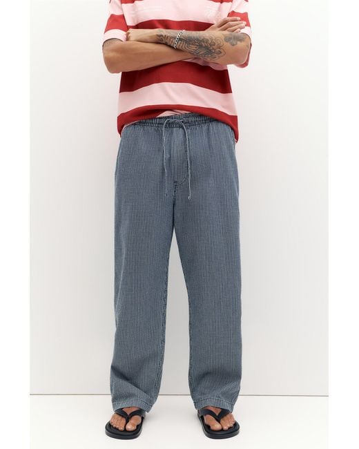 Pull&Bear Red Denim Jogging Trousers for men