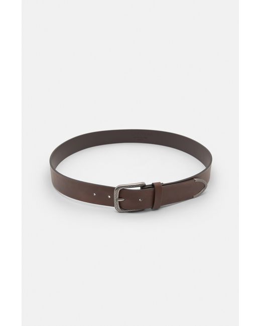 Pull&Bear Brown Leather Effect Belt for men