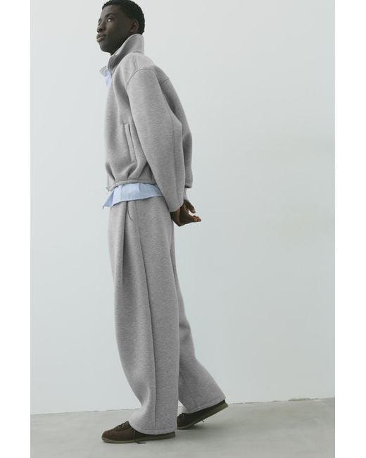 Pull&Bear Gray Relaxed Fit Sweatpants for men