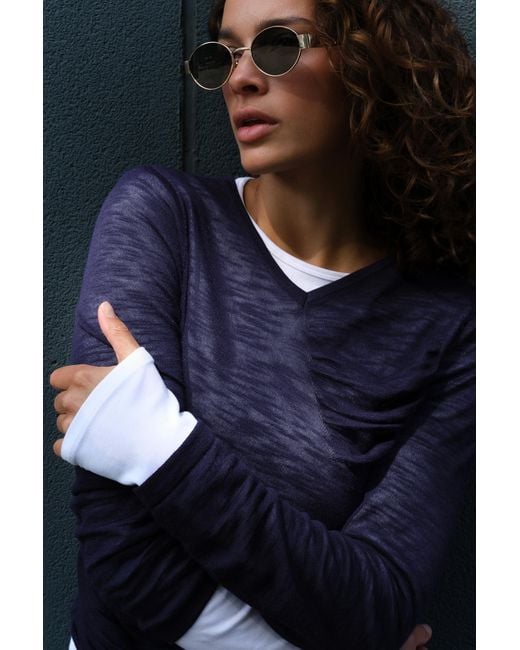 Pull Fin Froncé Pull&Bear en coloris Black