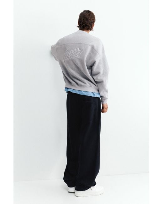 Pull&Bear Boxy Stwd-Sweater in het White voor heren