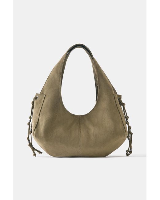 Pull&Bear Brown Strap Tote Bag
