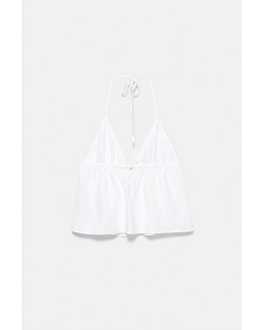 Top Halter di Pull&Bear in White