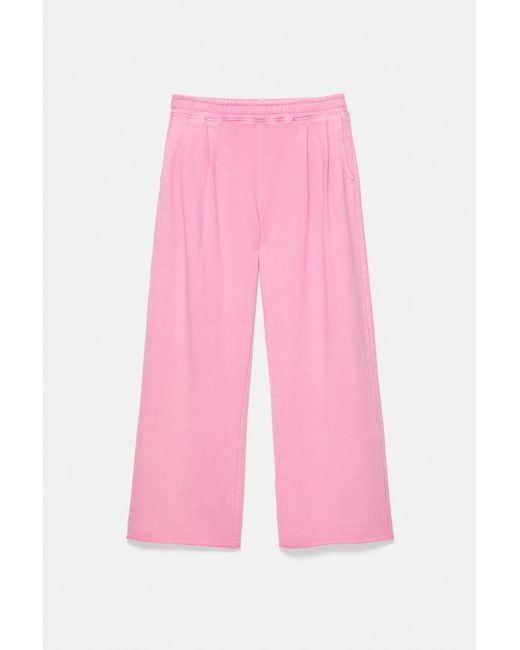 Pull&Bear Pink Jogginghose Mit Weitem Bein
