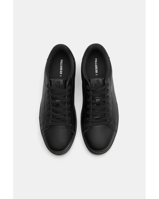 Pull&Bear Black Casual Chunky Sole Trainers for men