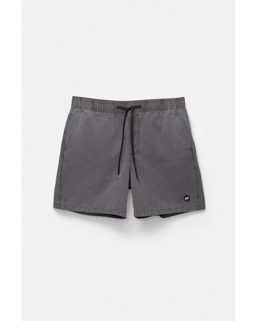 Pull&Bear Blue Stwd Garment Dye Swimming Trunks for men