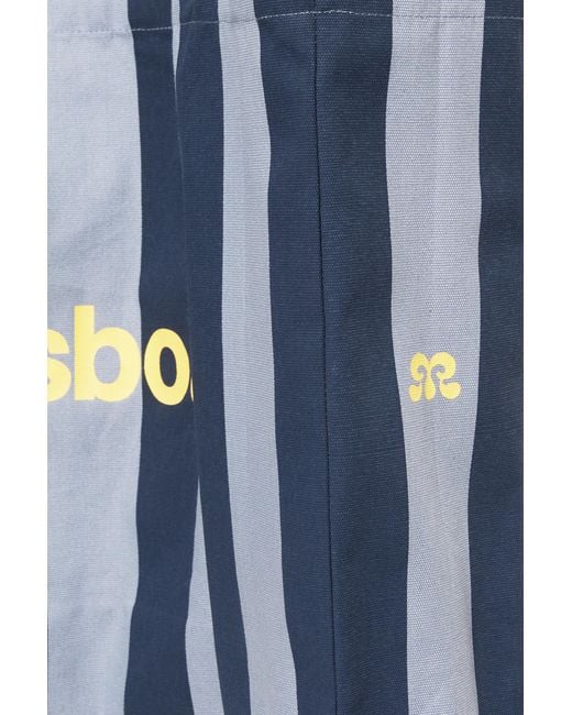 Tote Bag A Righe Città di Pull&Bear in Blue