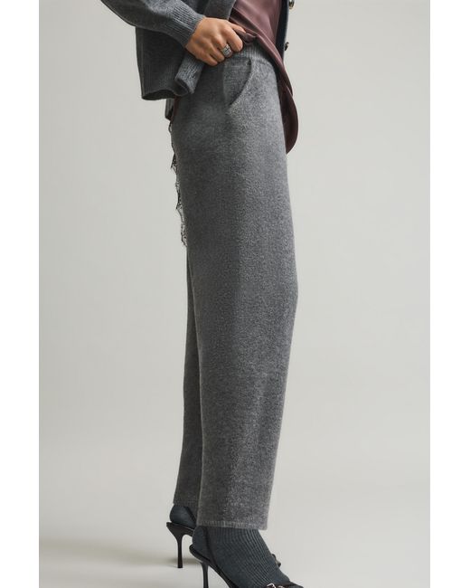 Pull&Bear Multicolor Knit Barrel Trousers