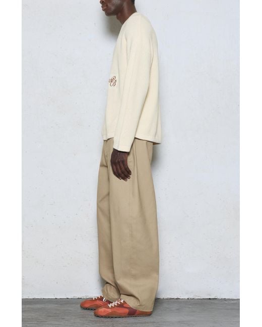Pull&Bear Geborduurde Trui in het Natural voor heren