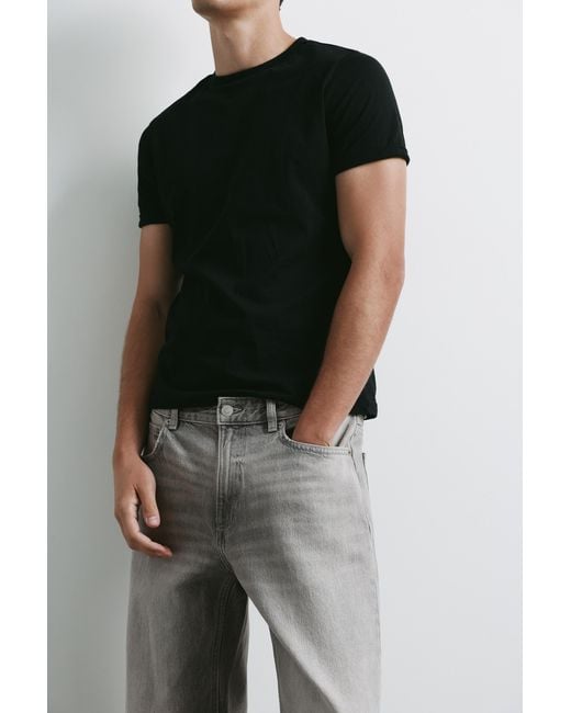 Pull&Bear Straight Fit Jeans in het Gray voor heren