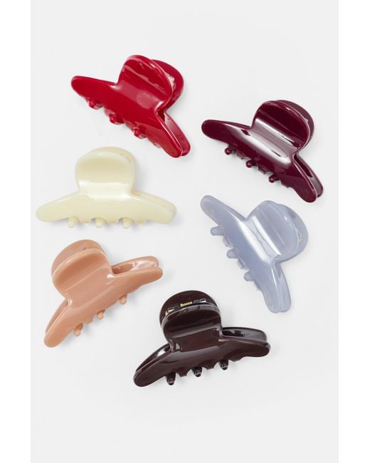 Pull&Bear Brown 6Er-Pack Mini-Haarspangen
