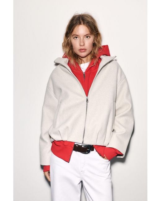 Bomber A Pallone di Pull&Bear in White