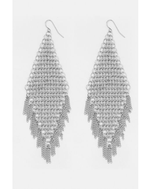 Orecchini A Catena di Pull&Bear in White