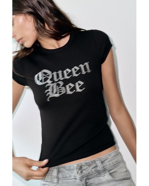 Pull&Bear Black Mean Girls Queen Bee T-Shirt