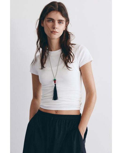 Collier Poisson Pompon Pull&Bear en coloris Black
