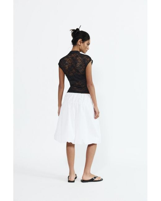 Pull&Bear Black Lace Top